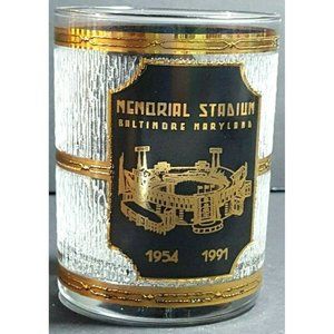 Vtg Orioles Memorial Stadium Highball Glass brcs3